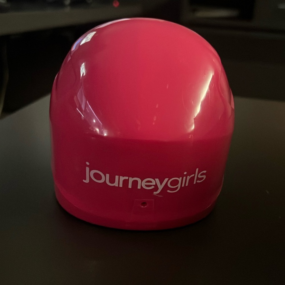 Journey Girls pink doll helmet
